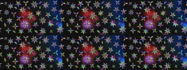 Raster illüstrasyonundaki çiçek desenli çizim. Suluboya tarzında renkler üzerine çiçekler.