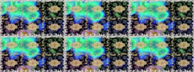 Kahverengi ve bej renklerde altın elementler. Çiçek deseni. Şık bir grafik desen. Kusursuz raster arka plan. Duvar kâğıdı barok, İspanyol kumaşı.