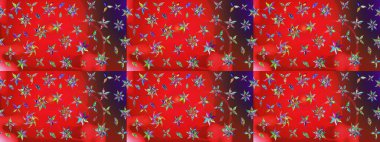 Kırmızı ve kahverengi renklerde. Anti-stres için soyut örnek sayfası. Raster illüstrasyonu.