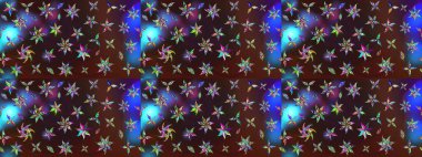 Düz Çiçek Elementleri Tasarımı. Raster illüstrasyonu. Renkli Bahar Teması eskiz kalıbı. Şirin çiçek elementleri. Çizim deseni Modaya uygun kumaş deseni.