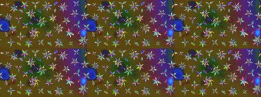 Renkli çiçekli ve yapraklı harika bir çiçek deseni çizmişsin. Moda baskıları için zarif bir şablon. Modern çiçek arkaplanı. Halk stili.