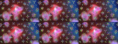 Eskiz Vintage Çiçek Deseni. Raster Kalça dokusu deseni.