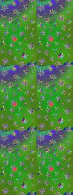 Parlak elementlerin. Çizim çiçek deseni duvar kağıdı, web sitesi arka planı, ambalaj kağıdı, davetiye, broşür, afiş veya web sitesi için kullanılabilir. El çizimi Raster illüstrasyonu.