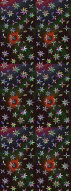 Renklerle. Raster illüstrasyonu. Çiçekli güzel suluboya desen.