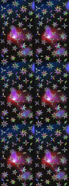 Millefleur 'lar. Oldukça eski bir besin torbası deseni, küçük, çiçekler. Tekstil, kumaş, kapaklar, duvar kağıtları, baskı, paket, koleksiyon defteri, örgü, dekupaj için çiçek arkaplanı..