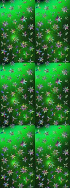 Renkli çiçekler. Çiçek deseni. Renkli çiçek çizimi. Raster illüstrasyonu. Şatafatlı bahar bahçesi dokusu.