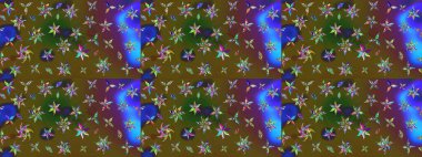 Raster Illustrasyon 'daki Çiçek Deseni' nin son moda çizimi. Güzel kumaş deseni. Renkli Yaz Temalı eskiz kalıbı. Düz Çiçek Elementleri Tasarımı.