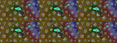 Şekil verilmiş çiçeklerle eskiz deseni. Süslü zentangle çizim dokusu, soyut çiçeklerle süslenmiş. Çiçek deseni duvar kağıdı, şablon dolguları ve web sayfası arkaplanı için kullanılabilir.