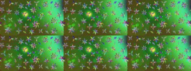 Renkli güzel çiçekli eskiz deseni, suluboya çiçek deseni, duvar kağıdı, kart ya da kumaş için fayanslı. Raster..