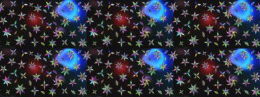 Çiçek deseni. Flower eskiz arka planı. Şatafatlı bahar bahçesi dokusu. Raster illüstrasyonu.