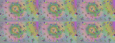 Tarafsız ve yeşil renklerde çiçekler olan çiçek deseni çiz. Suluboya tarzında tarafsız ve yeşil renkte çiçekler.