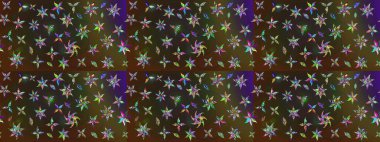 Süslü kumaş deseni. Çiçekli çiçek deseni, suluboya. Raster deseni.