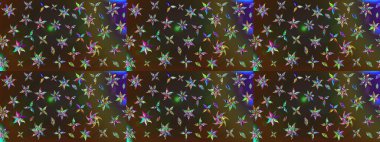 Tomurcukları çiçek olan sevimli bir çiçek deseni. Kumaş, tekstil, duvar kağıdı baskısı için. Eski usul. Raster illüstrasyonu. Eskiz geçmişi. Raster..