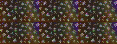 Raster illüstrasyonu. Güzel, parlak, pürüzsüz kumaş, tuval. Çiçek çelengi. Desen, çizim, çiçek sınırı. Eski moda arka plan. Kıvırcık, parlak örgü.