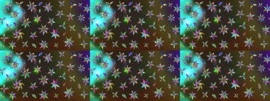 Düz Çiçek Elementleri Tasarımı. Renkli Bahar Teması eskiz kalıbı. Parlak arkaplan eskiz desenli çiçekli fantezi tasarımı.