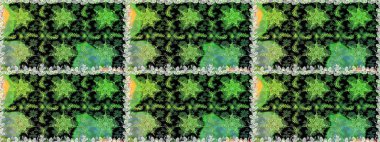 Kahverengi ve bej renklerde altın elementler. Çiçek deseni. Şık bir grafik desen. Duvar kâğıdı barok, İspanyol kumaşı. Kusursuz raster arkaplanı.