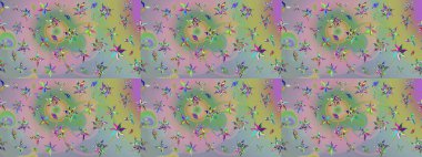 Elle çizilmiş sonbahar çiçeği deseni. Tarafsız ve yeşil renklerde çiçekler. Renkli nötr ve yeşil çizim kalıbı. Doodle tarzı. Tekstil ve kapak tasarımı için mükemmel.