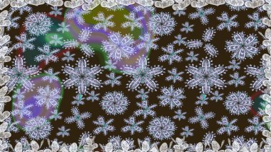 Raster illüstrasyonu. Kahverengi renkli çiçekler. Kusursuz. Şirin çiçek elementleri..