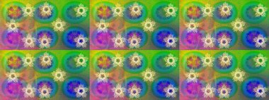 Raster kar taneleri deseni. Raster illüstrasyonu. Renkli arka planda güzel kar taneleri.