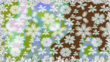 Renkli, nötr, pürüzsüz desen. El çizimi dikişsiz sonbahar çiçekleri deseni. Tarafsız renklerde çiçekler. Tekstil ve kapak tasarımı için mükemmel. Doodle tarzı.