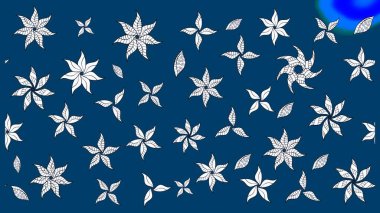 Üst manzara, yumuşak mavi renk tarzı. Çiçek kompozisyonu, el boyası, hassas şablon. Sevgililer günü ve tebrik kartı konsepti için şık bir davetiye. Manzaralı çiçek deseni.