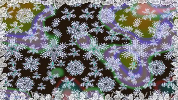 Renkli Bahar Temalı Kusursuz Arkaplan. Tarafsız renklerde çiçekler. Düz Çiçek Elementleri Tasarımı. Çiçeksiz desenli arka plan, yaz çiçekleri..