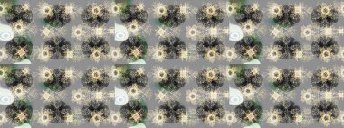 Sanat terapisi tarzı zen çizim için gri, nötr ve bej rengi kar taneleri. El çizimi, dövme stili, kumaş tasarımı ve Raster illüstrasyonunda kartlar..