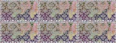 Güzel çiçekli ve yapraklı kusursuz desenler gri renklerde suluboya desenli, duvar kağıdı, kart ya da kumaş için fayanslı. Raster illüstrasyonu.