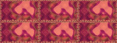 Çiçekli kusursuz retro desen. Renkli Yaz Temalı Kusursuz Arkaplan. Düz Çiçek Elementleri Tasarımı. Pembe renkte çiçekler.