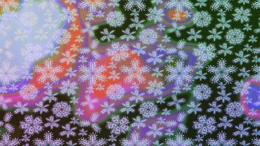 Renkli Bahar Teması eskiz kalıbı. Süslü kumaş deseni. Raster illüstrasyonundaki çiçek desenli çizim. Düz Çiçek Elementleri Tasarımı.