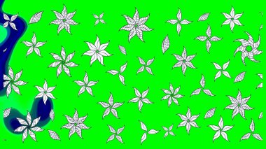 Organik motif arka planı. Çizim kalıbı. Ultraviyole kumaş deseni. Raster illüstrasyonu.