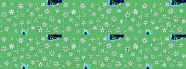 Güzel kumaş deseni. Çiçekler, dallar, bitkiler ve çiçekler. El çizimi. Raster illüstrasyonu.