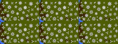 Tekstil veya kitap kapakları, imalat, duvar kağıtları, baskı, hediye paketi ve yapıştırma kitabı için çiçek eskizi geçmişi. Raster illüstrasyonu. Küçük ölçekli çiçeklerdeki basit sevimli desen.