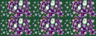 Şirin, zarif çiçekler Raster illüstrasyonu. Poster ya da kapak için arka plan. Yapraklı çizim şekli. Tekstil için figür. Davetiye ve kartpostal tasarımı için dekoratif çiçek unsurları.