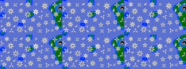 Çiçek kompozisyonu, el boyası, hassas şablon. Manzaralı çiçek deseni. Üst manzara, yumuşak mavi renk tarzı. Sevgililer günü ve tebrik kartı konsepti için şık bir davet.