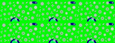 Düz Çiçek Elementleri Tasarımı. Renkli Yaz Temalı eskiz kalıbı. Güzel kumaş deseni. Raster illüstrasyonunda çiçek deseni çizimi.