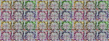 Suluboya kusursuz desen. Çiçek izi. Suluboya tarzında nötr renkler üzerine çiçekler.