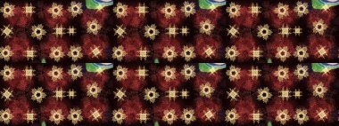 Raster illüstrasyonu. Kahverengi, siyah ve kırmızı renkte kar taneleri. Yılbaşı Biçimi.