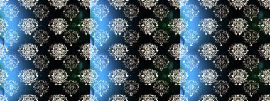 Halk tarzı. Moda baskıları için zarif bir şablon. Parlak renkli çiçek desenleri ve siyah, mavi ve gri renkli yapraklar. Modern çiçek arkaplanı.