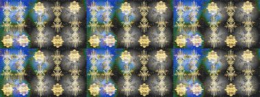 Güzel dekorasyon. İllüstrasyon kar tanesi. Kışın sembolü. Gri, mavi ve yeşil renkli suluboya kar taneleri.