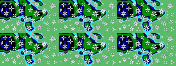 El yapımı çiçek ve bitki koleksiyonu. Raster illüstrasyonu. Şirin karalamalı çiçek desenli çizim. Eskiz stili yeşil renkler. Raster illüstrasyonu.