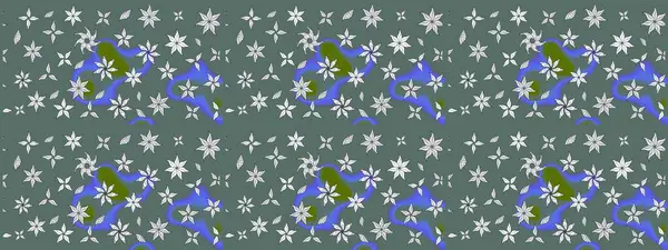 Çiçek duvar kâğıdı. Raster illüstrasyonu. Tarafsız renklerde şirin tekstil tarzında. Renkli çizim kalıbı. Çiçek arka planı.