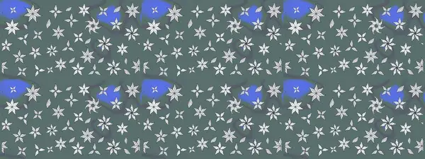 Raster illüstrasyonu. Tarafsız renklerde çiçekler. Çiçek desenli çizim. Raster illüstrasyonu. Asya tekstil tarzında.