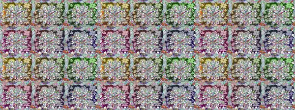 Suluboya kusursuz desen. Çiçek izi. Suluboya tarzında nötr renkler üzerine çiçekler.