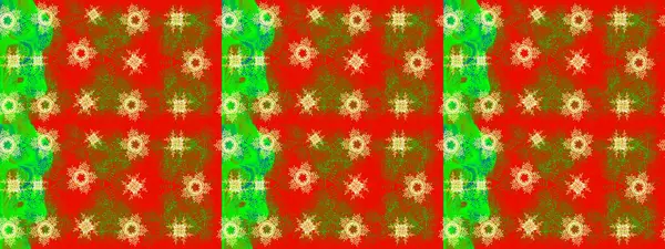 Raster illüstrasyonu. Kar taneli kırmızı, yeşil ve kahverengi renkler. Raster Noel soyut renkli arkaplan ve tatlı kar tanesi.