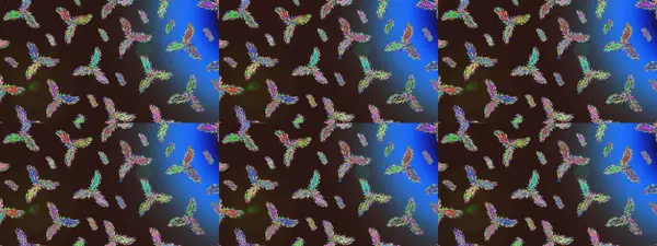 Kış soyut geçmişi. Raster Noel soyut renkli arka plan ve tatlı kar tanesi. Kar taneli Noel arkaplanı. Raster illüstrasyonu.