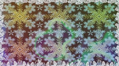 Tarafsız renklerde, altın elementlerle klasik, pürüzsüz desen. Noel 2019, kar tanesi, yeni yıl.