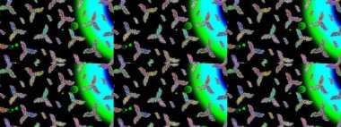 Düz kar karalama ikonları, yılbaşı afişi için kar taneleri silueti, kartlar. Siyah, yeşil ve mavi renklerde şirin soyut kar taneleri raster tasarımı. Yeni yıl kar tanesi.