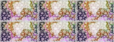 Raster resim. Çiçek desenli çiçek ve yaprakları ile. Sevimli küçük çiçek desenle.