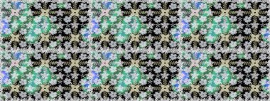 Raster illüstrasyonunda kusursuz çiçek deseni. Suluboya tarzında nötr renkler üzerine çiçekler.